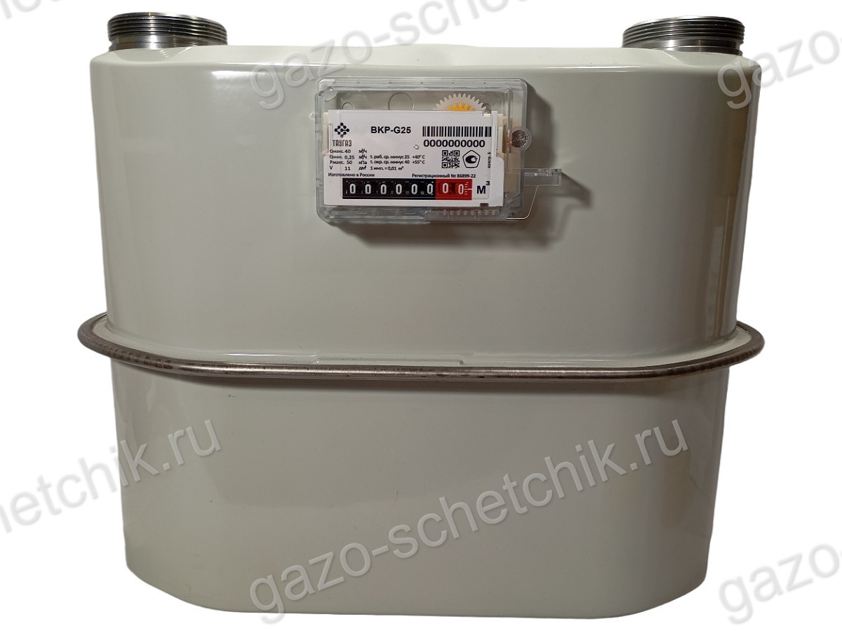 Газовый счетчик ВКР G25