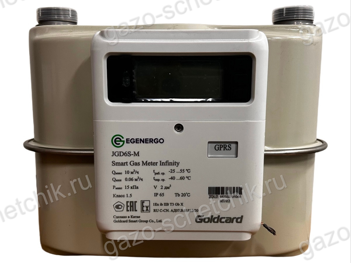 Газовый счетчик GoldCard Infinity G6 250 мм